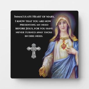 Placa Expositora Corazón inmaculado de María