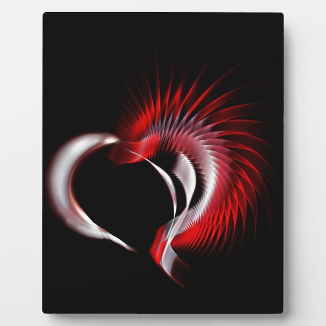 Placa Expositora Corazón metalizado (Frente)