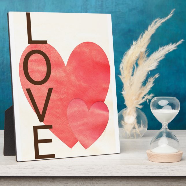 Placa Expositora Corazones de amor (Lado)