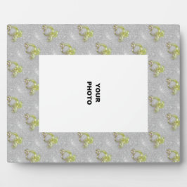 Placa Expositora Corazones dorados en Purpurinas plateados