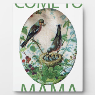 Placa Expositora Corazones hambrientos: ¡Mamá tiene comida! Ven a m