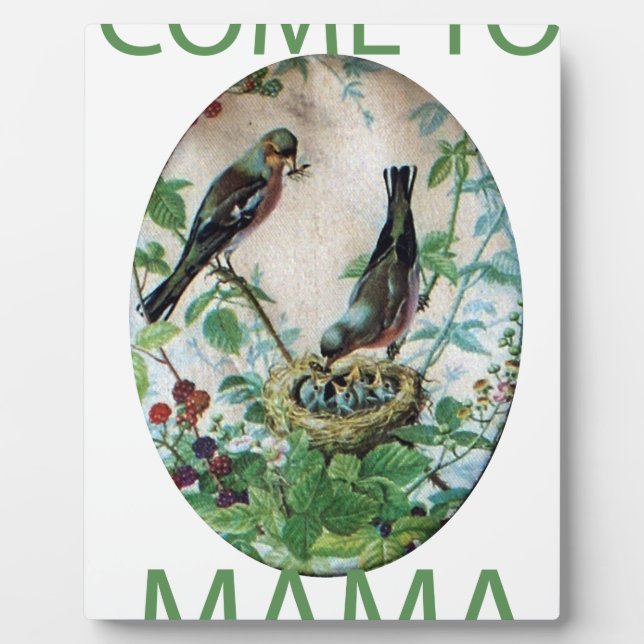 Placa Expositora Corazones hambrientos: ¡Mamá tiene comida! Ven a m (Frente)