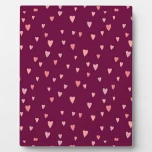 Placa Expositora Corazones rosados Easel
