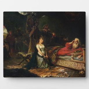 Placa Expositora Cordelia y King Lear (aceite sobre lienzo)