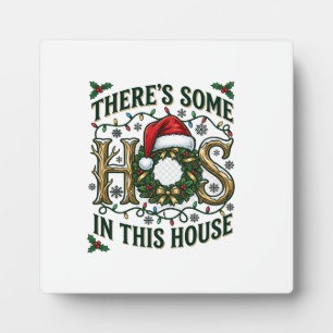 Placa Expositora Corona de Navidad de Casa Hos Sombrero de Santa Lu