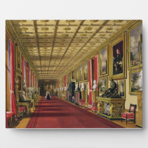 Placa Expositora Corredor Sur, Castillo de Windsor, 1838 (cromolith