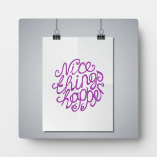 Placa Expositora Cosas Agradables Ocurren