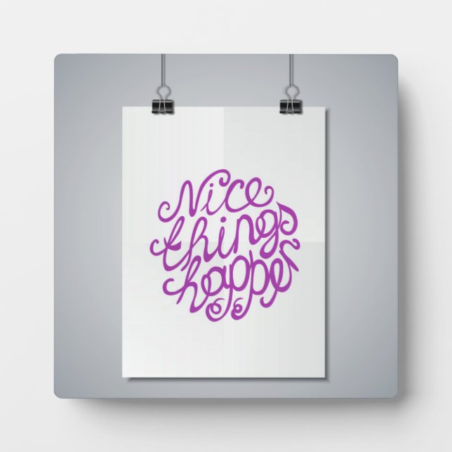 Placa Expositora Cosas Agradables Ocurren (Frente)