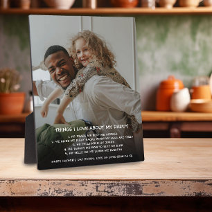Placa Expositora 'Cosas que me encantan de mi papá' Foto