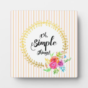 Placa Expositora ¡Cosas Simples!