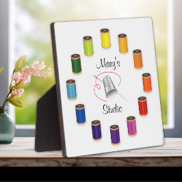 Placa Expositora Costura, aguja y hilos de discusión