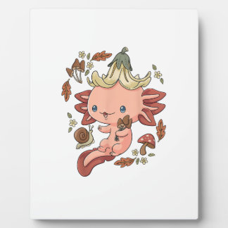 Placa Expositora Cottagecore Axolotl Aestethic Mushrooms Cute Gobli