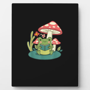 Placa Expositora Cottagecore Bosque de Hongos Sapo Goblincore Micol