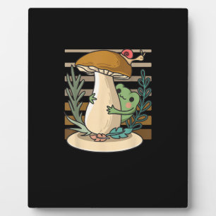 Placa Expositora Cottagecore Bosque de Hongos Sapo Goblincore Micol
