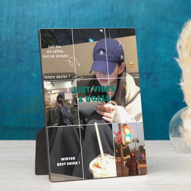 Placa Expositora Cozy Korean Winter Aesthetic Collage Photo (Subido por el creador)