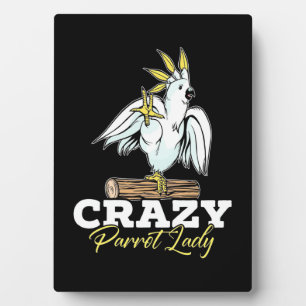 Placa Expositora Crazy Parrot Lady