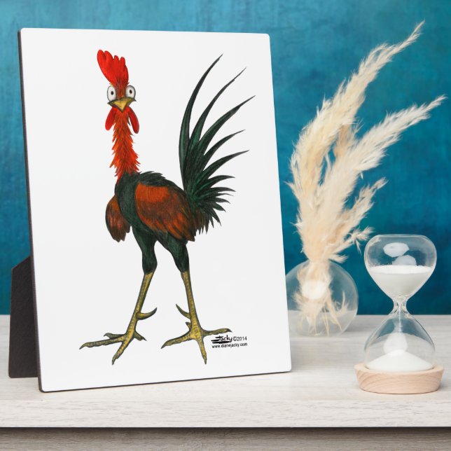 Placa Expositora Crazy Rooster (Lado)