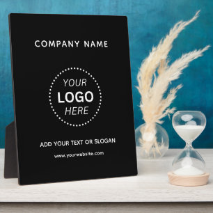Placa Expositora Crea el texto del logotipo de tu negocio con diseñ