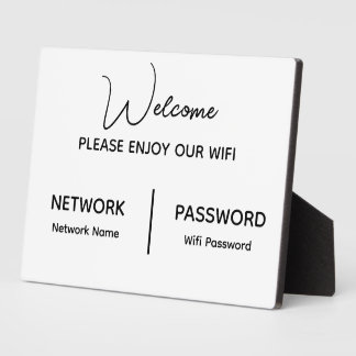 Placa Expositora Crea el tuyo Disfruta de nuestro wifi