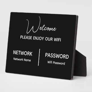 Placa Expositora Crea el tuyo Disfruta de nuestro wifi