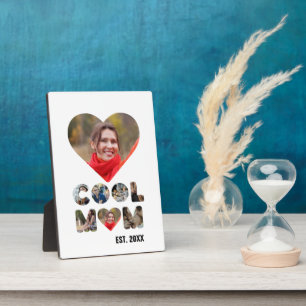 Placa Expositora Crea tu propia foto de Guay mamá de 7 letras para