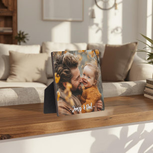 Placa Expositora Crea tu propia foto de padre e hijo