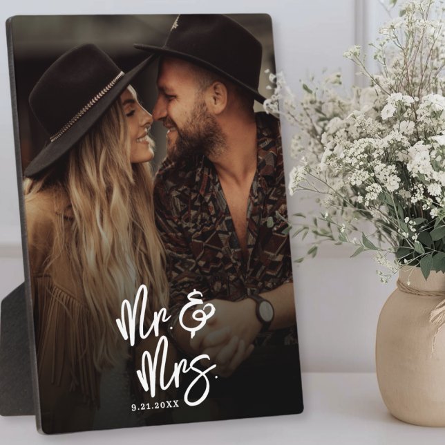 Placa Expositora Crea Tu Propia Foto de Pareja (Create Your Own Couple Photo Plaque)