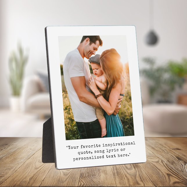 Placa Expositora Crea tu propia foto y cita personalizada (Subido por el creador)