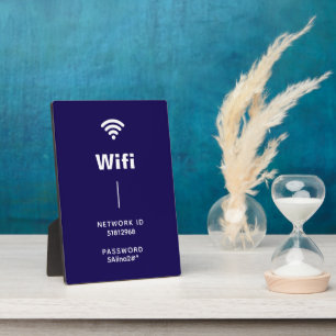 Placa Expositora Crea tu propia Wifi simple en blanco y negro