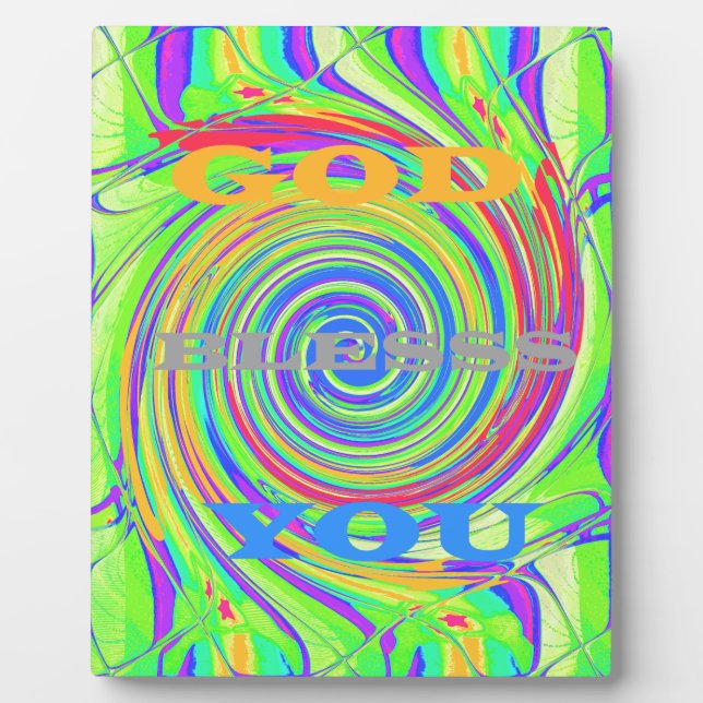 Placa Expositora Crea tu propio bebé, niños que Dios te bendiga (Frente)