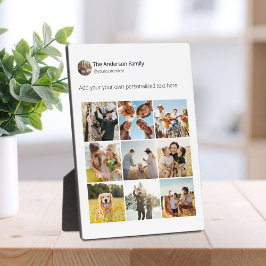 Placa Expositora Crea tu propio Collage de fotos de medios sociales