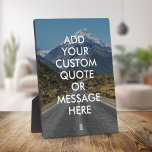 Placa Expositora Crear su propia cotización<br><div class="desc">Crea tu propia placa de cita personalizado Personaliza esta impresión con tipografía minimalista moderna y fondo de paisaje natural.</div>