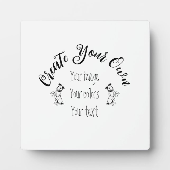 Placa Expositora Crear su propio personal (Frente)