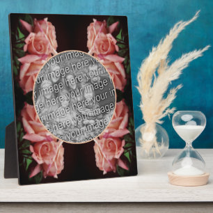 Placa Expositora Crear tu propia foto floral vintage de rosa meloco