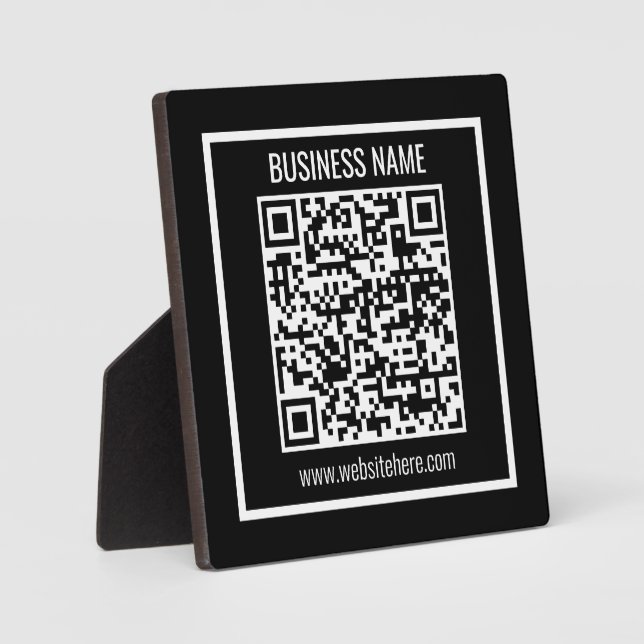 Placa Expositora Crear un código QR moderno instantáneamente (Anverso)