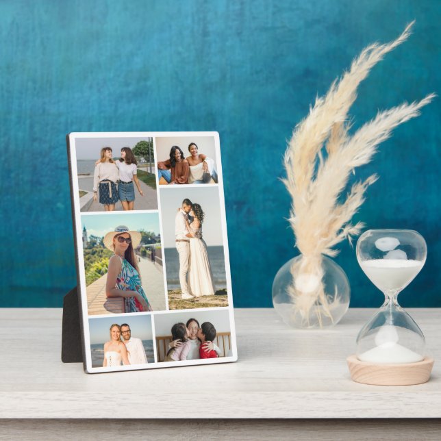 Placa Expositora Create Your Own 6 Photo Collage (Lado)