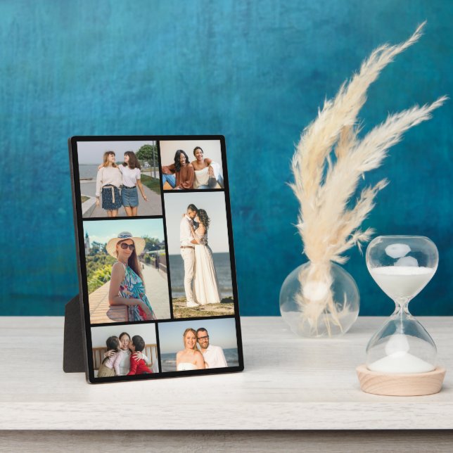 Placa Expositora Create Your Own 6 Photo Collage (Lado)