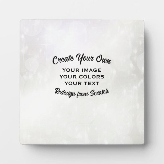 Placa Expositora Create Your Own Custom Personalized (Frente)