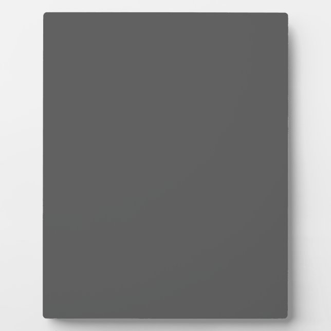 Placa Expositora Create Your Own editable dark gray (Frente)
