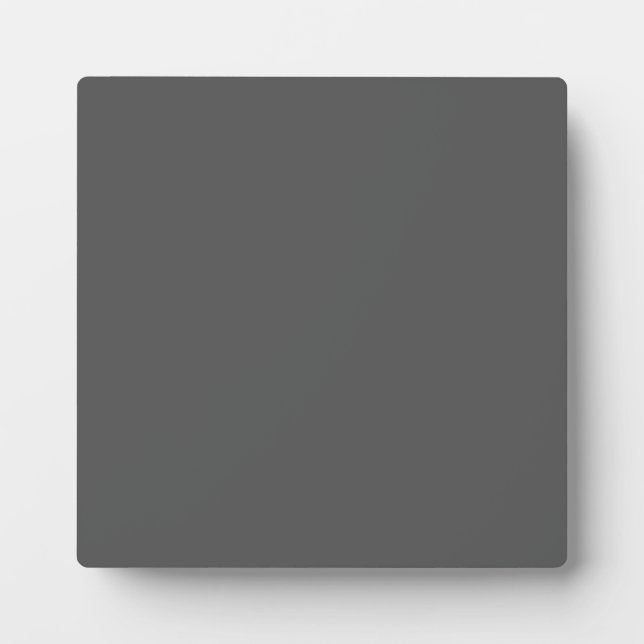 Placa Expositora Create Your Own editable dark gray (Frente)