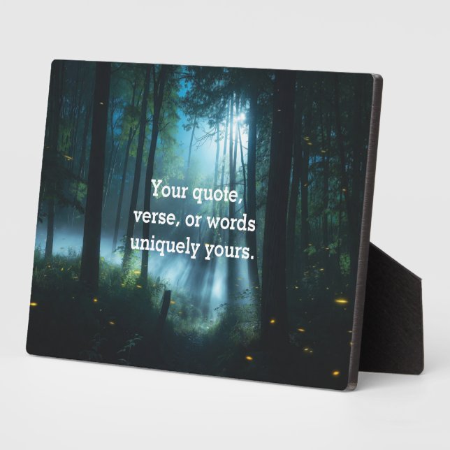 Placa Expositora Create Your Own Quote Plaque (Lado)