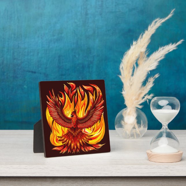 Placa Expositora Creatura mitológica inmortal de Phoenix (in situ)