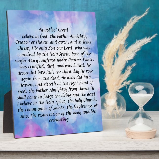 Placa Expositora Credo de los apóstoles (Lado)