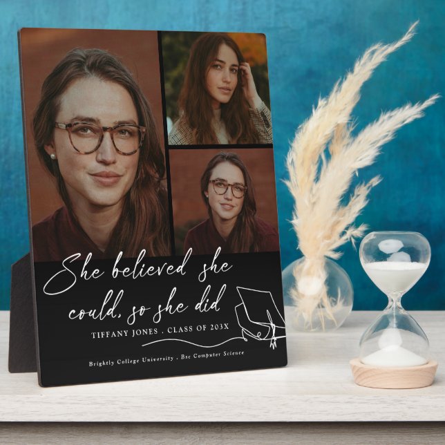 Placa Expositora Creía Que Podía Fotografiar Graduación (Lado)