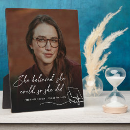 Placa Expositora Creía Que Podía Fotografiar Graduación