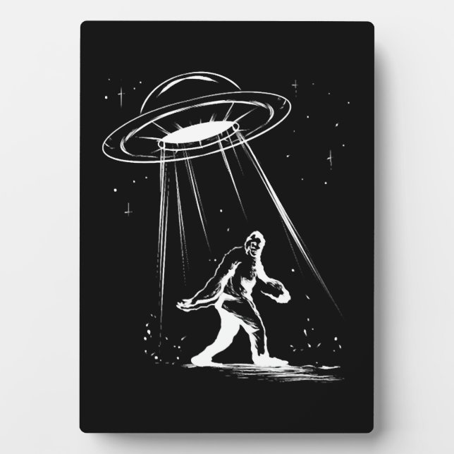 Placa Expositora Criptozoología Alienígena para Halloween masculino (Frente)