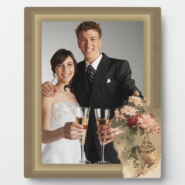 Placa Expositora Crisantemo en una botella (Frente)