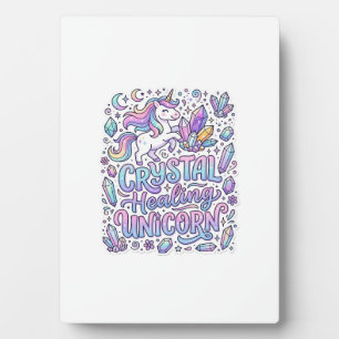 Placa Expositora Cristal de Unicornio Sanación Regalo de Unicornio 