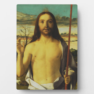 Placa Expositora Cristo bendiciendo por Giovanni Bellini  