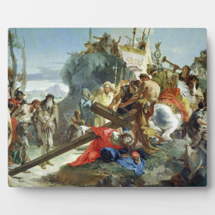 Placa Expositora Cristo en el camino al Calvario, 1749 (aceite en l
